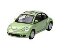 1:43 VW Beetle Verde Vehículo Clásico A Pequeña Escala Modelo De Coche De Aleación Fundida A Presión Adornos Colección Exquisita Artesanía Decoración