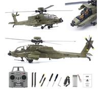 1/48 C170 RC ERA AH-64D Apache RC Helicóptero RC (piloto dibujado a mano) 2,4 GHz 6 canales Flybarless con posicionamiento de flujo óptico, retención de altitud TOF, vuelo inverso de un botón (verde/1
