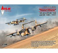ICM ICM48302 1:48-1991 'Desert Storm' US Aircraft OV-10A y OV-10D+ Kit de Modelo a Escala Color Negro