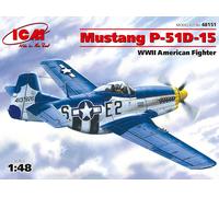 (ICM48151) - ICM 1:48 - Mustang P-51D-15 WWII American Fighter