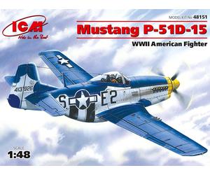 1:48 ICM KIT Mustang P-51D-15 Wwii American Fighter ICM48151