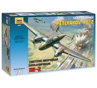 Zvezda 1/48 Soviética Bombardero PE2 Petliakov PE-2# 4809