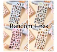 1/4p 3D The Classic of Mountains and Rivers embossed diamond stickers with cartoon theme, PVC bonbon drop sealDIY