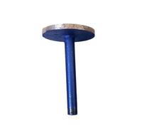 1/4pc 6mm Shank 15mm-30mm Diamond Grinding Heads Sintering Mounted Points T Ball Cone Cylindrical Wheel Stone Carving Grinding Tools(30mm)