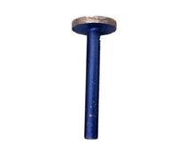 1/4pc 6mm Shank 15mm-30mm Diamond Grinding Heads Sintering Mounted Points T Ball Cone Cylindrical Wheel Stone Carving Grinding Tools(20mm)