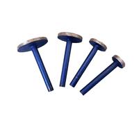 1/4pc 6mm Shank 15mm-30mm Diamond Grinding Heads Sintering Mounted Points T Ball Cone Cylindrical Wheel Stone Carving Grinding Tools(15 20 25 30 4pcs)