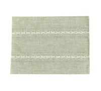 1/4pcs Cotton Linen Placemats Party Fete Place Mats For Kitchen Table and Heat Resistant-Sage Green Manteles Individuales(6PC-32x42cm)