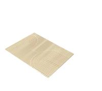 1/4pcs Geometry Placemats Linen Placemat Polyester Yellow Geometric Gold Leaf Pattern Non Slip Insulation Table Decoration Mat para restaurantes(1-1pc)