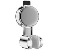 1-4PCS Suction Cup Shower Head Holder ABS Adjustable Strong Adhesive Universal Shower Head Support Reusable No Trace Waterproof(Silver,1pc)