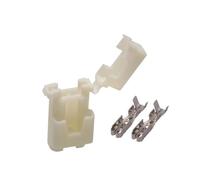 1/5/10/20/50 juegos de caja de fusibles blanca automotriz de 2 pines con Terminal hembra for accesorios de lámpara BX2016(1 set)