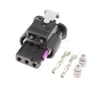 1/5/10/20 Kit 1718653-1 TE 3 pines Auto electrónico macho hembra conector impermeable Compatible con VW 4F0973703A 4F0973703(Female,1Set)
