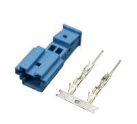 1/5/10/20 kits 2 Pin B-14525-1 9-968554-1 9-968554-1A 8-1452577-1A Luz de puerta del coche Socket A-dio Tweeter p/lug(Blue Male,10Sets)