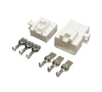 1/5/10/20Kit Set Blanco 3 Pin Coche Serie 7.8mm Alta Potencia Auto Cable Cable Macho Conector Hembra 7282-3030 7283-3030(Male Female Set,20Sets)