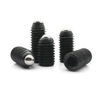 1/5/10/20X M2.5 M3 M4 M5 M6 M8 M10 M12 M16 negro grado 12,9 acero hexagonal Allen resorte bola émbolo comida perno punto tornillo(25mm,M16 1pc)