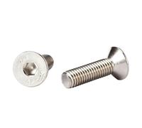 1/5/10/50 uds. Tornillos de cabeza hexagonal plana avellanada de acero inoxidable 304 A2, M1.6, M2, M2.5, M3, M4, M5, M6 y M8.(65mm,M5 10pcs)