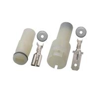 1/5/10 Juegos 1 Pin Way 7.8mm Redondo Blanco Macho Hembra Alta Corriente Impermeable Conector Automotriz Sensor de Velocidad Enchufe DJ7014-7.8-11(1p female male,1 set)