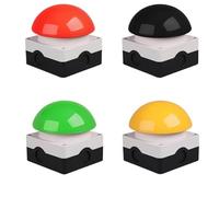 1/5/10 piezas Interruptor de pedal CA/CC Impermeable a prueba de polvo Parada de emergencia Reinicio automático Bloqueado NO/NC Interruptor de botón pulsador hongo(Black Self-Reset,1 Pcs,1NC)