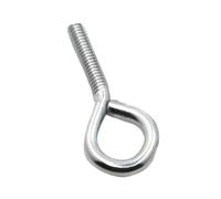 1/5/10 Uds M3 M4 M5 M6 M8 M10 tornillo de ojo oveja acero al carbono Chapado en Zinc gancho cerrado con anillo elevación perno cuerno(25mm,M6 5pcs)