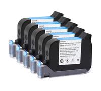 1 5 10pcs JS12 JS12M Cartucho de tinta compatible con la impresora de mano Eco Solvent 600 PPI Código de fecha 12. Codador de inyección de tinta de 7 mm de recarga no encriptada(JS12--Black--5pcs)