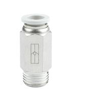 1/5/10pcs Pneumatic Connection Check Valve Air Hose Tube Non-Return Fitting 4mm 6mm 8mm 10mm Quick Fittings Connector Set 1/4 in(SPC6-03)