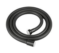 1.5/2.0/3.0M High Pressure Shower Hose Plumbing For Bathroom Accessories PVC Flexible Handheld Anti Winding GI/2 Universal Hose(Black,200cm)