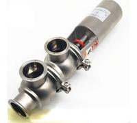 1.5" 2" 2.5" Tri Clamp SUS 304 Stainless Steel Sanitary Pneumatic Reversing Switch Direction Valve Homebrew Beer(F Type,51MM K64MM_OTHER)
