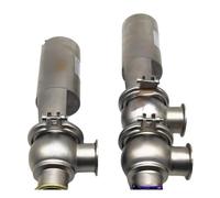 1.5" 2" 2.5" Tri Clamp SUS 304 Stainless Steel Sanitary Pneumatic Reversing Switch Direction Valve Homebrew Beer(L Type,63MM K77.5MM_OTHER)