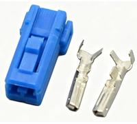 1/5/20 juegos de 2 vías macho hembra Audio enchufe Tweeter conector de estación de instrumentos automotrices 174463-1(Female-Blue,20Sets)