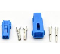 1/5/20 juegos de 2 vías macho hembra Audio enchufe Tweeter conector de estación de instrumentos automotrices 174463-1(Male Female-Blue,20Sets)