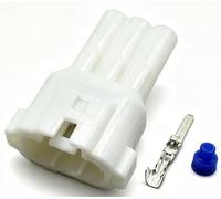 1/5/20 Kit 2.2 Serie 3 pines HM 090 Conector automotriz eléctrico impermeable macho y hembra 6180-3451 6187-3801(Male white,1Set)