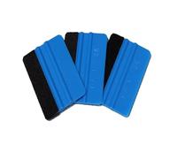 1/5 calcomanías para coche, rasqueta de vinilo de fibra de carbono con espátula de fieltro, herramienta de envoltura de película para coche, 10 x 7 cm (3 piezas)