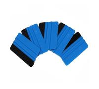 1/5 calcomanías para coche, rasqueta de vinilo de fibra de carbono con espátula de fieltro, herramienta de envoltura de película para coche, 10 x 7 cm, 5 unidades