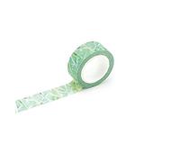 1,5 cm de ancho flores exuberantes Washi Tape Cinta Adhesiva DIY Scrapbooking etiqueta enmascarar cinta al rocío creativo y útilDurabilidad