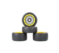 1/5 escala trasera trasera súper agarre de ruedas de neumáticos de carreras de neumáticos de carreras compatibles con rovan 5b ss buggy y similar 1 5 RC Cars actualizando Piezas de actualización(Front