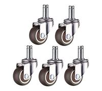 1.5 Inch 2 Inch Universal Wheel Mute Does Not Hurt The Floor Screw Brake Pulley Caster Small Wheel Castors Plunger Wheel Casters(50mmPlunger Wheel)