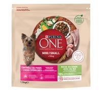 1.5 kg Purina One Adult Mini Weight Control Sterilised Pavo y Arroz pienso para perros