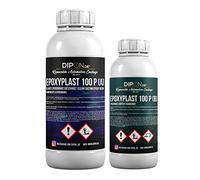 1,5 kg Resina epoxi 2 K EP Madera Cristal Transparente Resina para laminar Cellpack - Resina de epoxy para GFK mesa suelo Terra Acuario Formas Diseño UV Estable