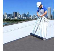 1,5 mm Tela Asfáltica Autoadhesiva Cinta Selladora Impermeable Autoadhesiva, Rollo Cinta Bituminoso de Reparación para Techo Metálico/Terraza/Balcón/Patio/Cemento(70x1000 cm/2.30x33 ft)