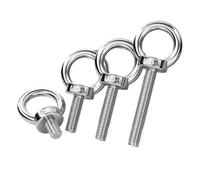 1-5 piezas de acero inoxidable 304 M3M4M5M6M8M10M12M14M16M18M20M24 Perno de ojo de elevación marino con anillo y tornillo for cable y cuerda(M12x40mm-1pcs)