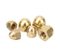 1/5 piezas de tuercas hexagonales de latón con tapa decorativa, tuercas semicirculares de cúpula M3 M4 M5 M6 M8 M10 M12 M14 M16 M18 M20(M12-1pcs)