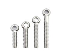 1~5 piezas M5 M6 M8 M10 M12 M14 M16 M18 M20 M24 Tornillo de anillo de acero inoxidable 304 con ojo de pez, orificio deslizante y junta tórica.(M8-2pcs,25mm)