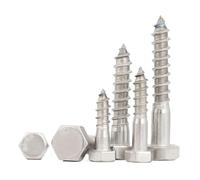 1~5 piezas M6 M8 M10 M12 Tornillo autorroscante de cabeza hexagonal exterior Acero inoxidable 304 Pernos for madera de cabeza hexagonal exterior(M10x130mm-1pcs)