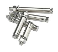 1/5 piezas M6 M8 M10 -M20 304 A2 Tornillo de expansión hexagonal acero inoxidable Pernos anclaje hormigón(5pcs,M14x100)