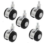 1.5 pulgadas Dia Wheel M8x15mm Rosca Varilla Roscada Freno Rotación Ruedas 5 unids