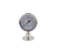 1.5" Tri Clamp(50.5mm) Manometer -0.1-2.4MPa Pressure Gauge SS304 Stainless Steel Body With SS316 Tri Clamp