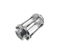 1.5" Tri Clamp(50.5mm) Sight Glass Flow Diopter Fitting OD38mm 304 Stainless Steel Homebrew Beer Ferrule