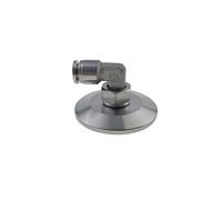 1.5" Tri Clamp to 12mm PC pneumatic quick connector Elbow adapter SS304 stainless steel YZWRWRMKTB
