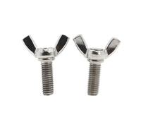 1-5 uds 304 Acero inoxidable DIN316 perno de ala mariposa tornillo pulgar M3 M4 M5 M6 M8 M10(8mm,M5 5pcs)
