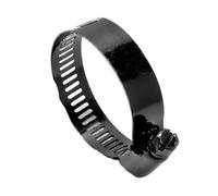 1~5 uds Clips de manguera ajustables abrazaderas de tubo de acero inoxidable negro 6~216mm abrazaderas de manguera de engranaje helicoidal for tuberías de agua y Gas(16-25mm 5pcs)