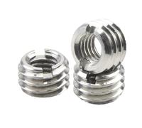 1-5 uds inserto de rosca de rosca M2-M12 insertos de rosca de acero inoxidable adaptadores de rosca tuerca de inserción de manga
